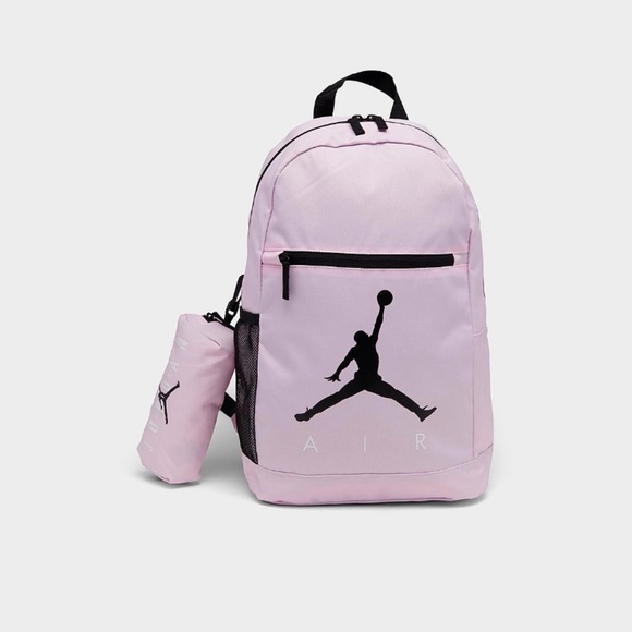 JORDAN‎ Air School Backpack with Pencil Case in Pink Foam - Picture 2 of 10